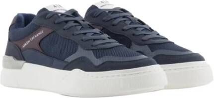 Armani Exchange Blauwe Sneakers Modern Design Urban Stijl Blue Heren