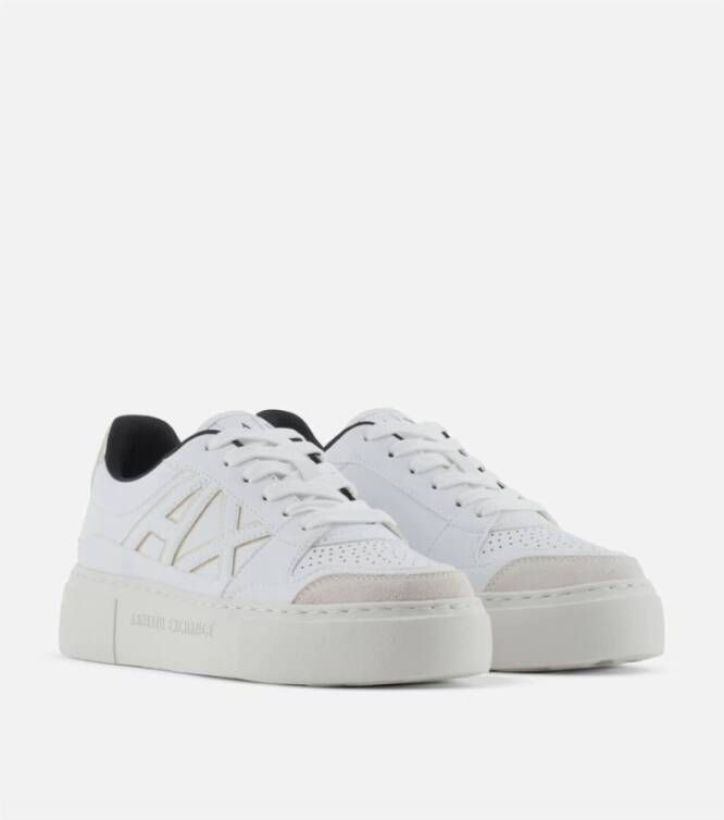 Armani Exchange Casual Sneaker Schoenen voor Mannen White Dames