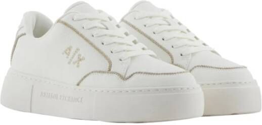 Armani Exchange Casual Sneakers White Dames