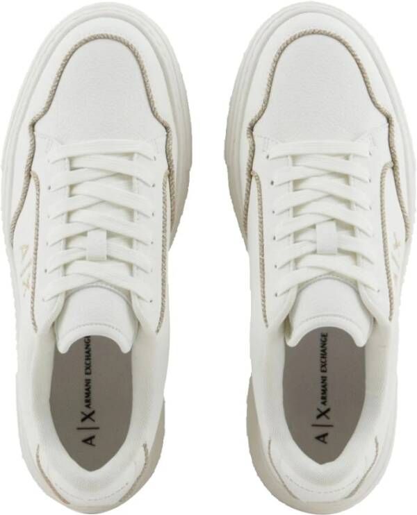 Armani Exchange Casual Sneakers White Dames