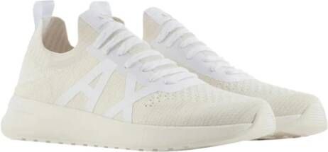 Armani Exchange Crème Sneakers Stijlvol Minimalistisch Ontwerp Beige Heren