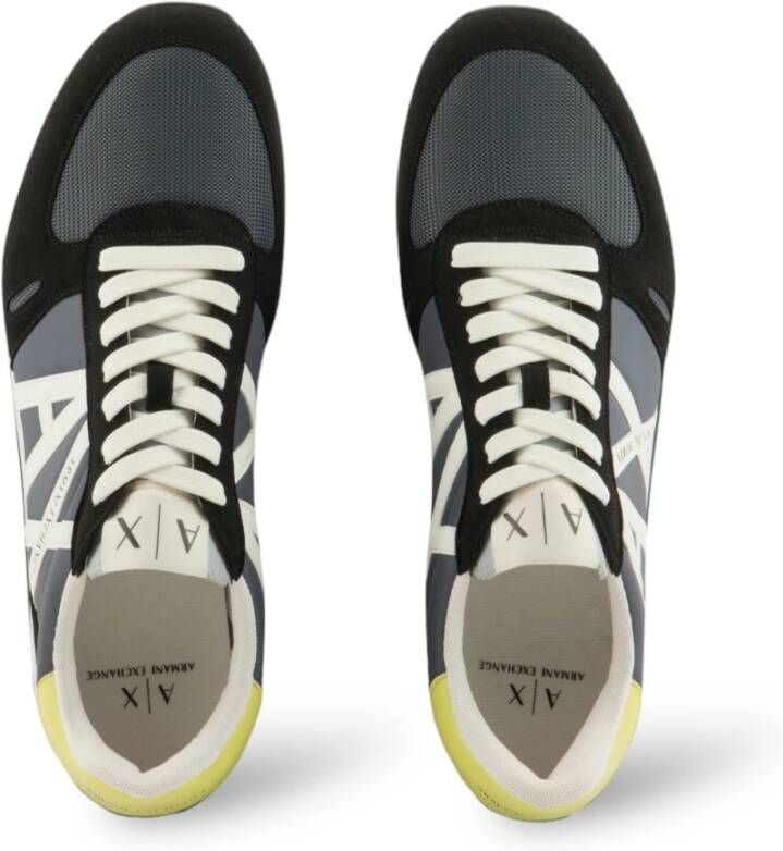 Armani Exchange Dynamische Eco-Suede Sneakers Xux017 Multicolor Heren