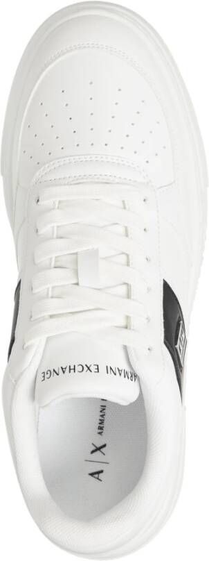 Armani Exchange Effen Vetersneakers White Dames