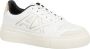 Armani Exchange Effen Vetersneakers White Dames - Thumbnail 4