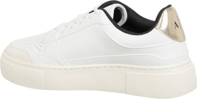 Armani Exchange Effen Vetersneakers White Dames