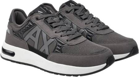 Armani Exchange Grijze Sneakers Stijlvol Comfortabel Casual Elegant Gray Heren