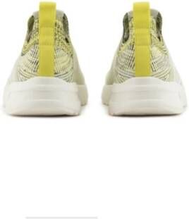 Armani Exchange Groene Sneakers Fris Rekbaar Leer Multicolor Heren