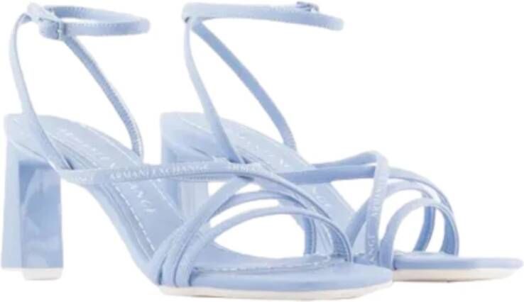 Armani Exchange High Heel Sandals Blauw Dames