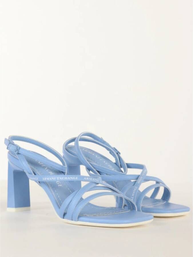 Armani Exchange High Heel Sandals Blauw Dames