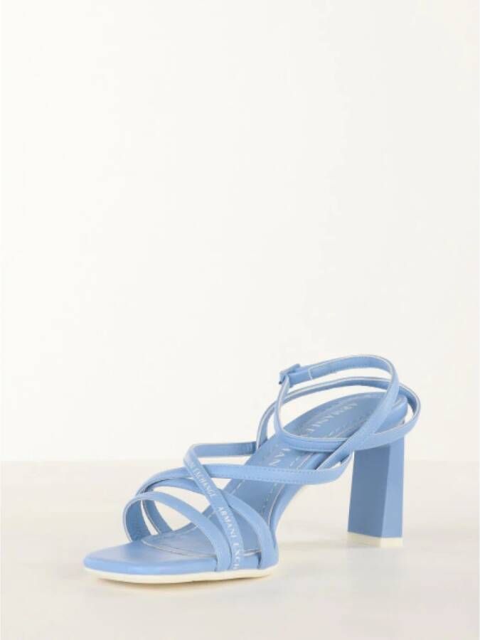 Armani Exchange High Heel Sandals Blauw Dames