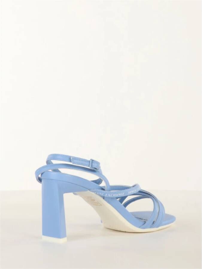 Armani Exchange High Heel Sandals Blauw Dames