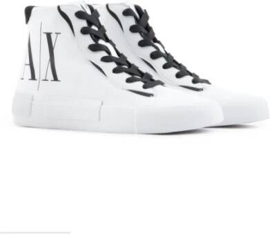 Armani Exchange Icon Project High-Top Sneakers White Dames