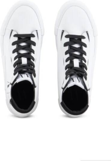 Armani Exchange Icon Project High-Top Sneakers White Dames