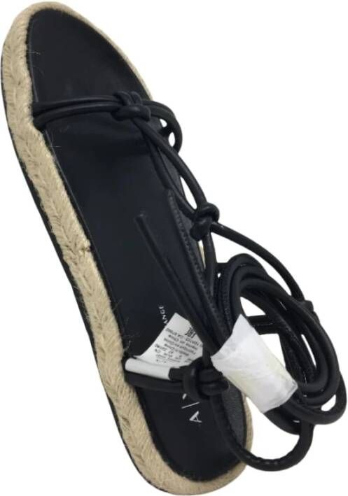 Armani Exchange Lage Sandalen Black Dames