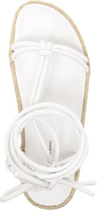 Armani Exchange Lage Sandalen White Dames