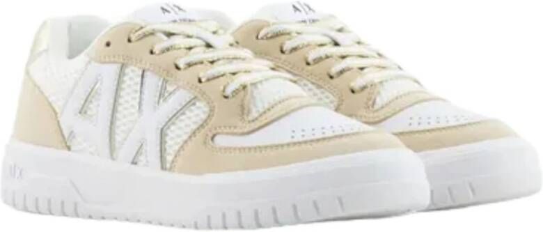 Armani Exchange Lage Sneakers Beige Dames