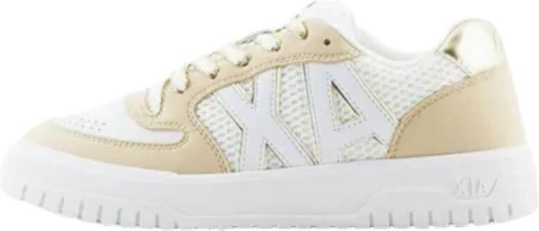 Armani Exchange Lage Sneakers Beige Dames