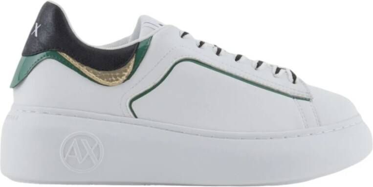 Armani Exchange Lage Top Sneakers White Dames