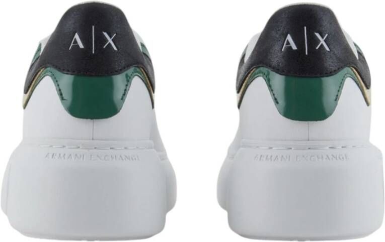 Armani Exchange Lage Top Sneakers White Dames