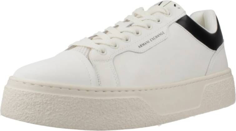 Armani Exchange Leeuw Sneakers Xux236 Xv906 White Heren