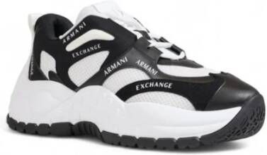 Armani Exchange Leren Hak Sneakers Collectie voor Vrouwen White Dames