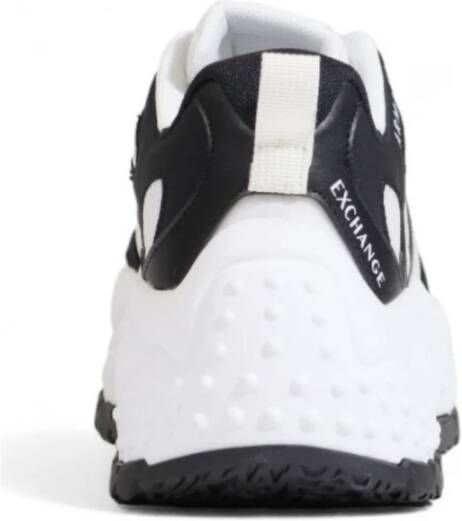 Armani Exchange Leren Hak Sneakers Collectie voor Vrouwen White Dames