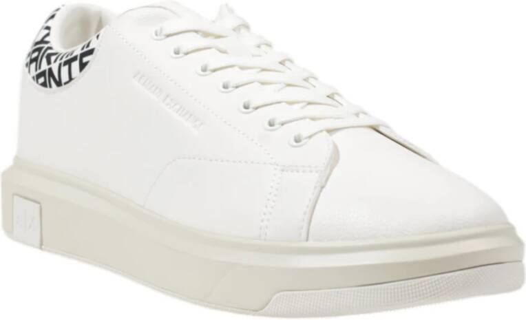 Armani Exchange Leren Herenschoenen Herfst Winter Collectie White Heren