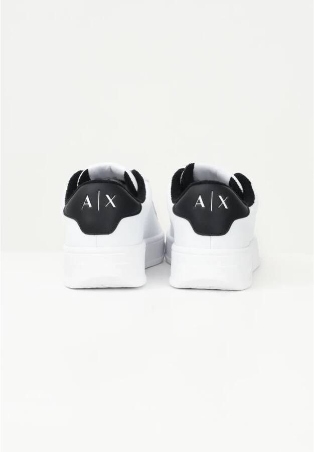 Armani Exchange Moderne witte sneakers voor heren White Heren