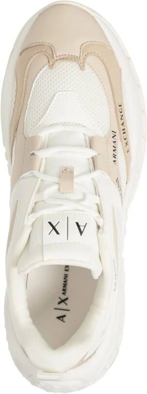 Armani Exchange Multikleur Veterschoenen White Dames