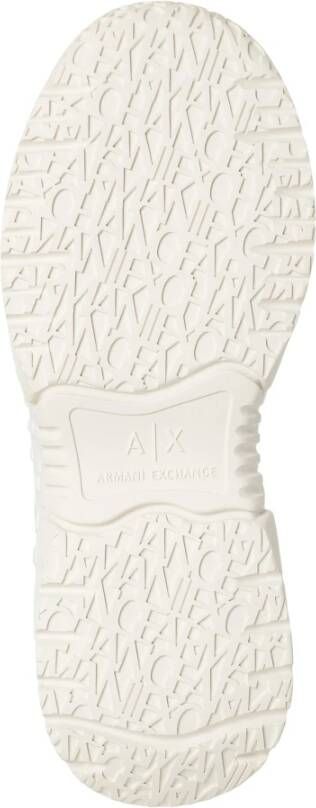 Armani Exchange Multikleur Veterschoenen White Dames