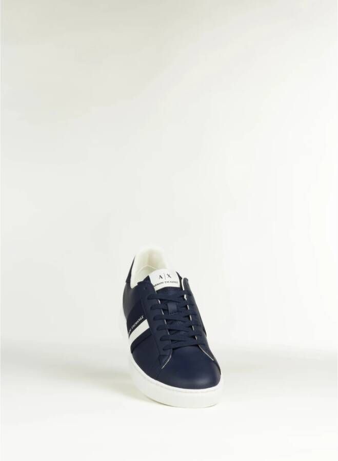 Armani Exchange Patch Logo Sneakers Blue Heren