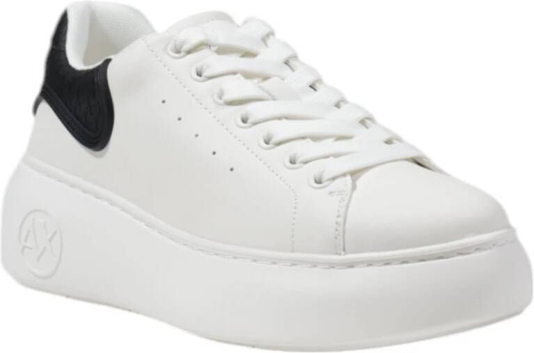 Armani Exchange Polyester Dames Sneakers Collectie White Dames