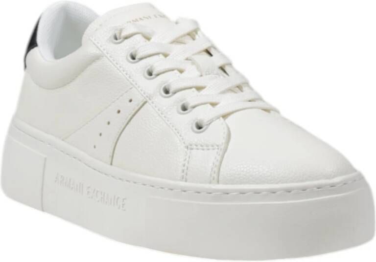 Armani Exchange Polyester Dames Sneakers Collectie White Dames