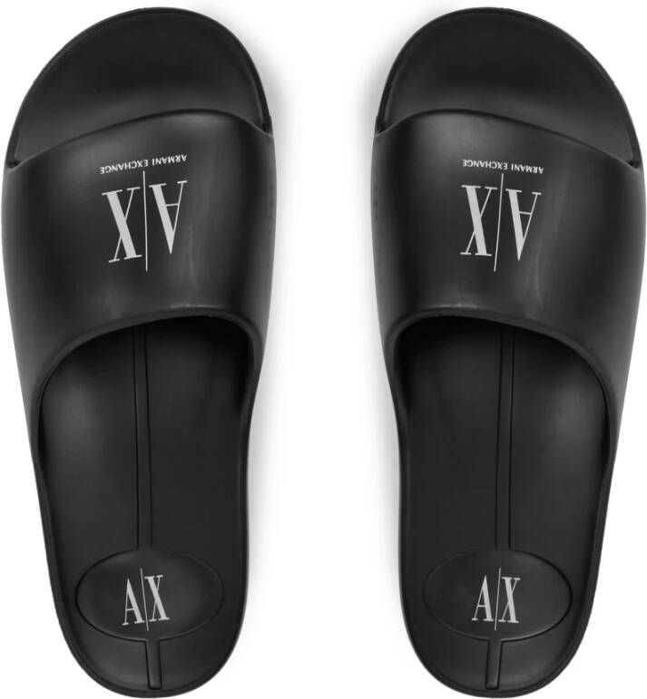 Armani Exchange Slippers Black Heren