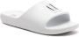 Armani Exchange Witte Bedrukte Rubberen Slippers White Dames - Thumbnail 11