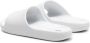 Armani Exchange Witte Bedrukte Rubberen Slippers White Dames - Thumbnail 12