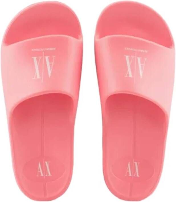 Armani Exchange Stijlvolle Pantoffels voor Dagelijks Comfort Pink Dames