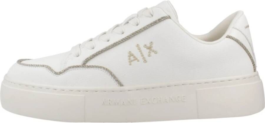 Armani Exchange Stijlvolle Sneakers Xdx160 Xv888 Kurt White Dames