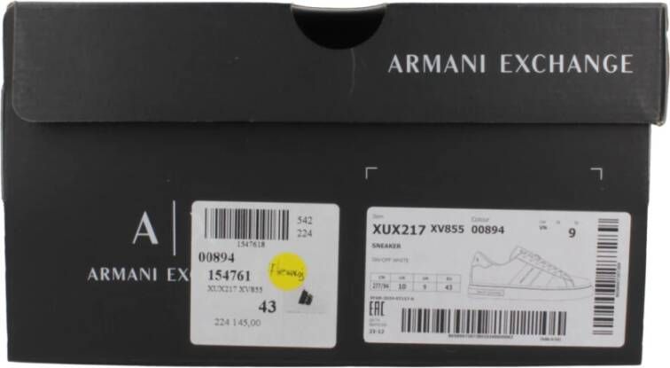 Armani Exchange Stijlvolle Sneakers Xux217 Xv855 Londen White Heren