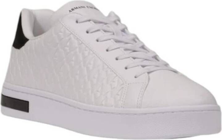 Armani Exchange Trendy Polyester Sneaker Collectie White Heren