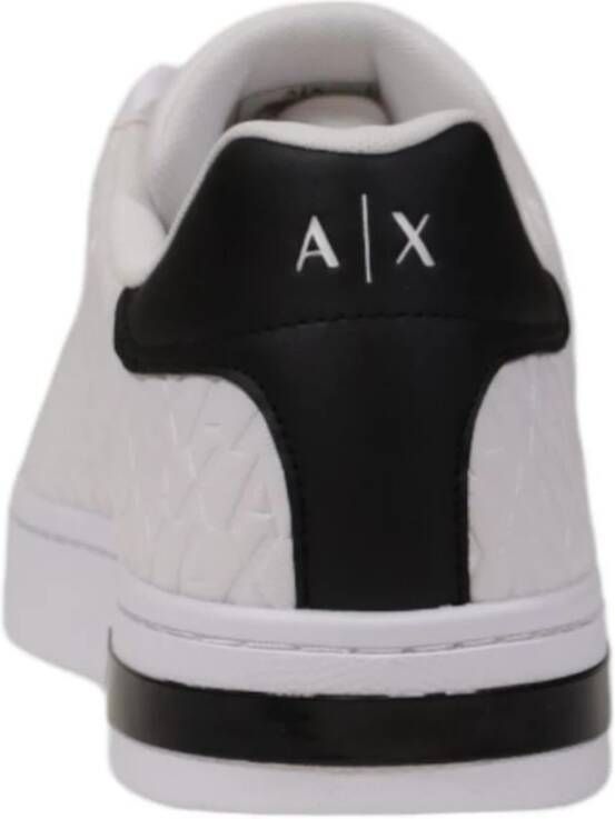 Armani Exchange Trendy Polyester Sneaker Collectie White Heren