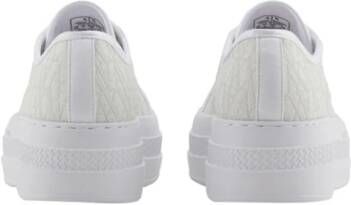 Armani Exchange Witte Leren Casual Sneakers White Dames