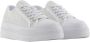 Armani Exchange Witte Leren Casual Sneakers White Dames - Thumbnail 3