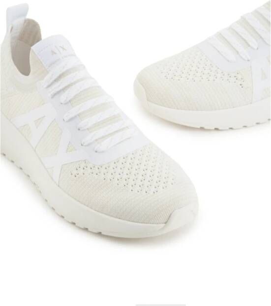 Armani Exchange Witte Sneakers Fris Stretchy Stijl White Heren