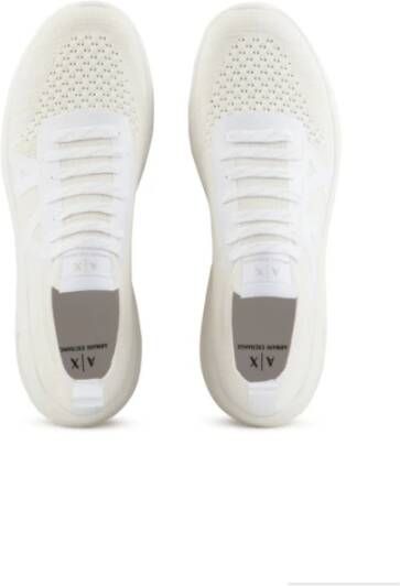 Armani Exchange Witte Sneakers Fris Stretchy Stijl White Heren