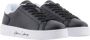 Armani Exchange Witte Sneakers Gecoat Materiaal Rubberen Zool Black Dames - Thumbnail 3