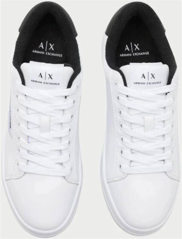 Armani Exchange Witte Sneakers met Logodetail White Heren