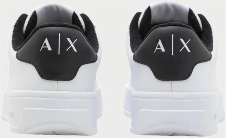 Armani Exchange Witte Sneakers met Logodetail White Heren