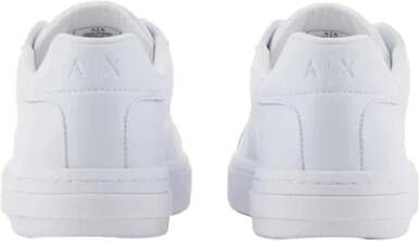 Armani Exchange Witte Sneakers Moderne Minimalistische Stijl White Heren