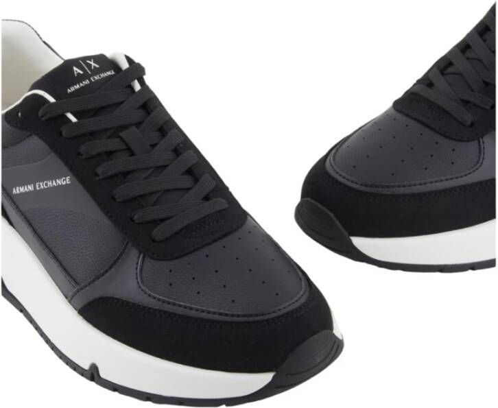 Armani Exchange Witte Sneakers Stijlvolle Comfortabele Schoenen Black Heren